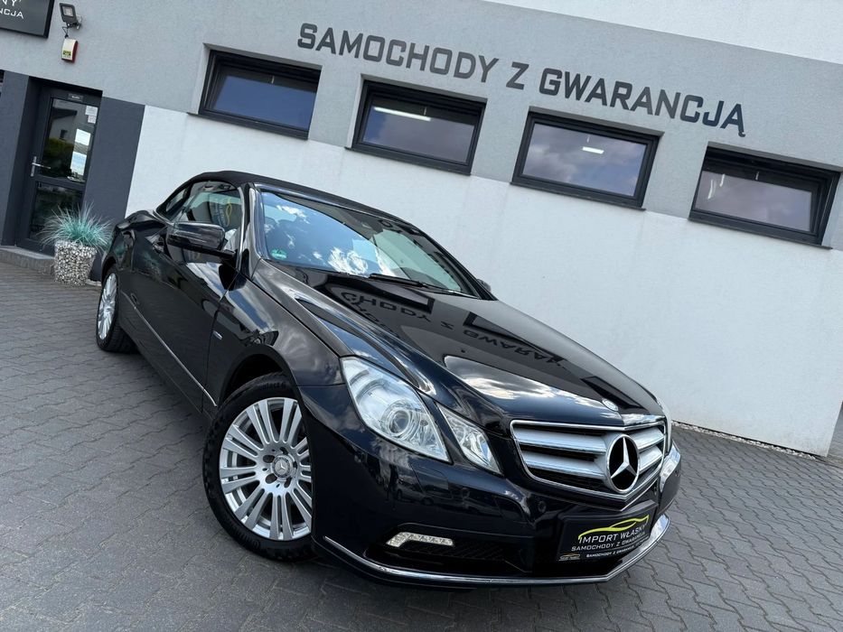 Mercedes-Benz Klasa E Mercedes E200 184KM Kabriolet Pisemna Gwarancja Stan Idealny jak Nowy!