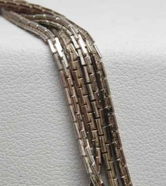 Długi srebrny łańcuszek ciekawy wzór 200 cm.