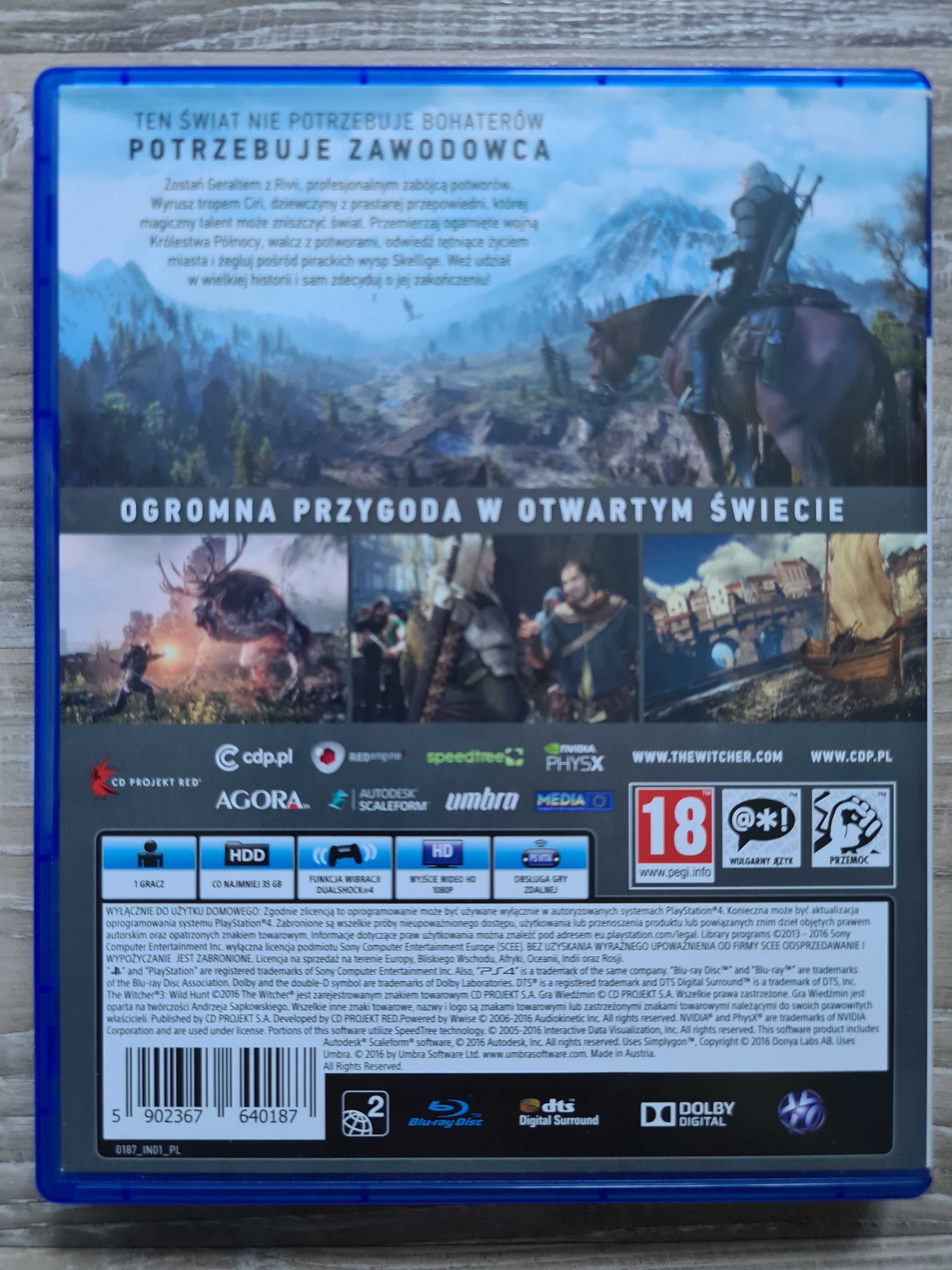 Gra Wiedźmin 3 Dziki Gon PS4/PS5
