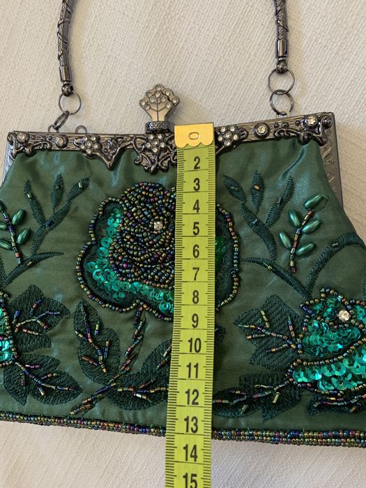 Сумка клатч вінтажна вишита бісером