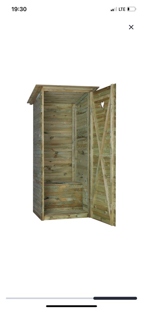 Toaleta WC drewniana na budowę