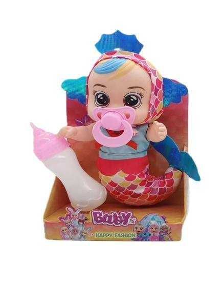 LALKA SYRENKA baby crybabies ,mówi po polsku akcesoria 19cm BOBAS nowa