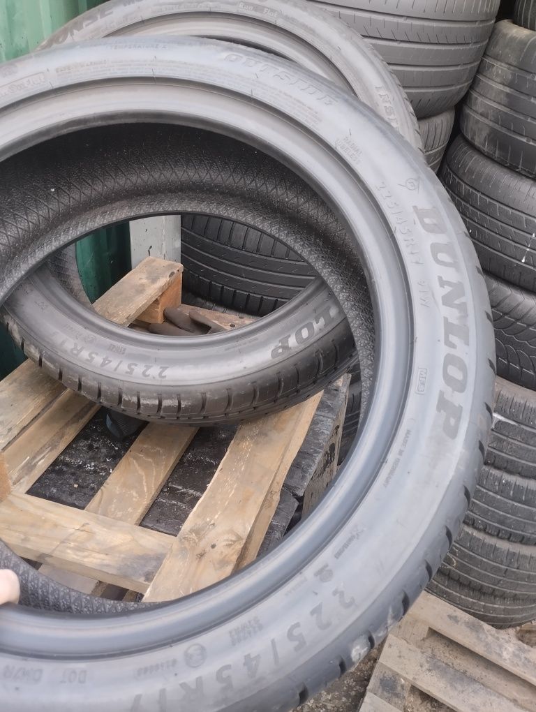 225/45/17 Dunlop run flat 22рік