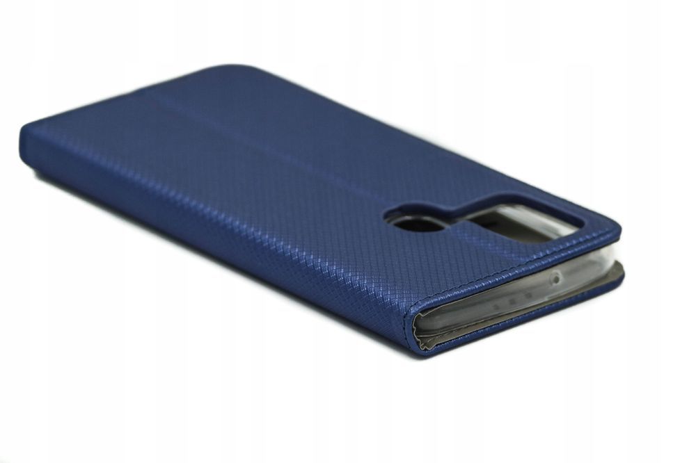 Etui Z Klapką Magnet Do Samsung Galaxy A21S Portfel Granatowe