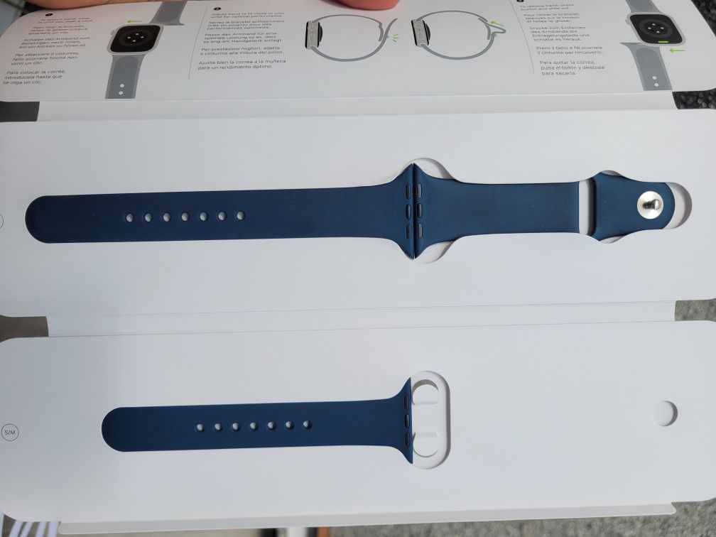 Oryginalny pasek Apple Watch 45 mm kolor Abyss Blue