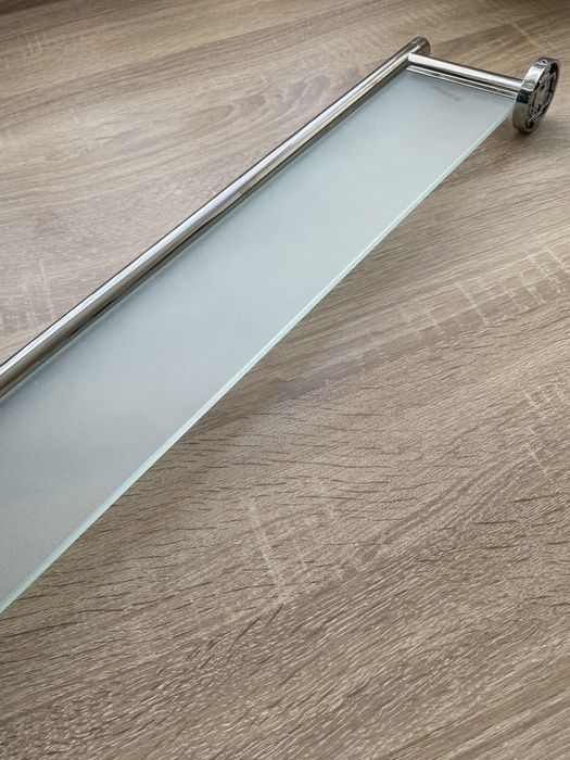 Nowa szklana półka lazienkowa wanna prysznic szklana metal