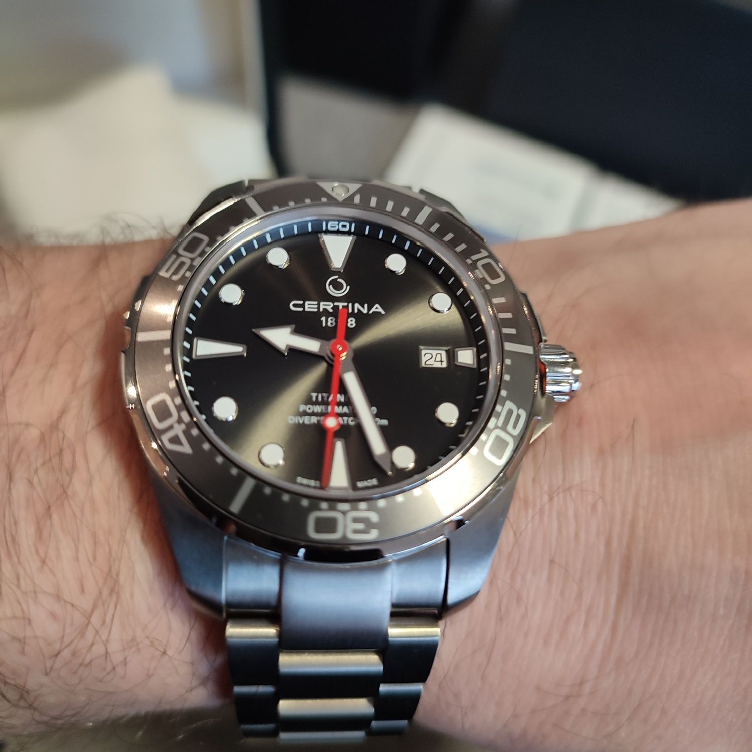 Zegarek męski Certina DS Action Diver Automatic Titanium