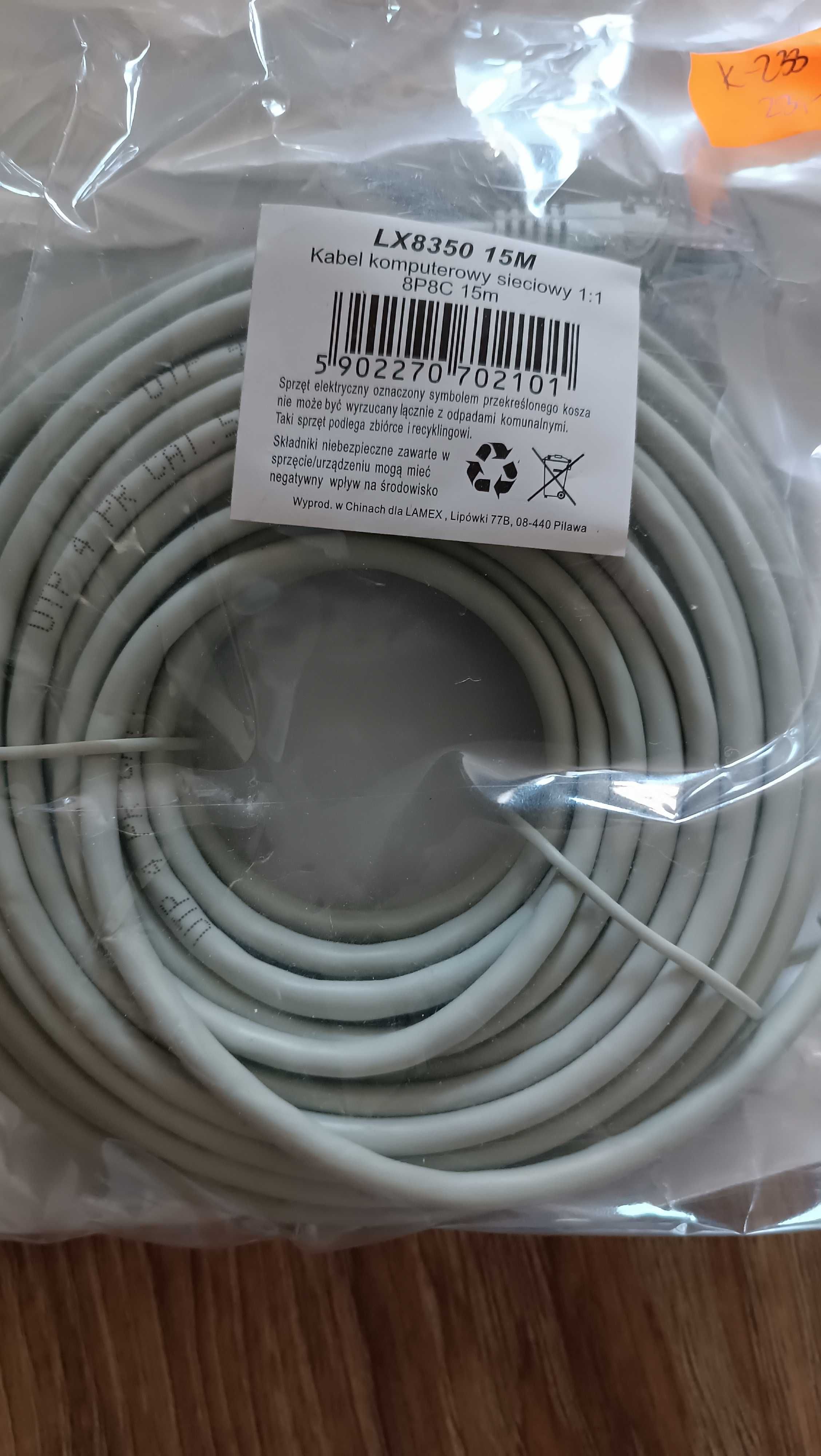 Kabel ethernet LX8350,15metrow