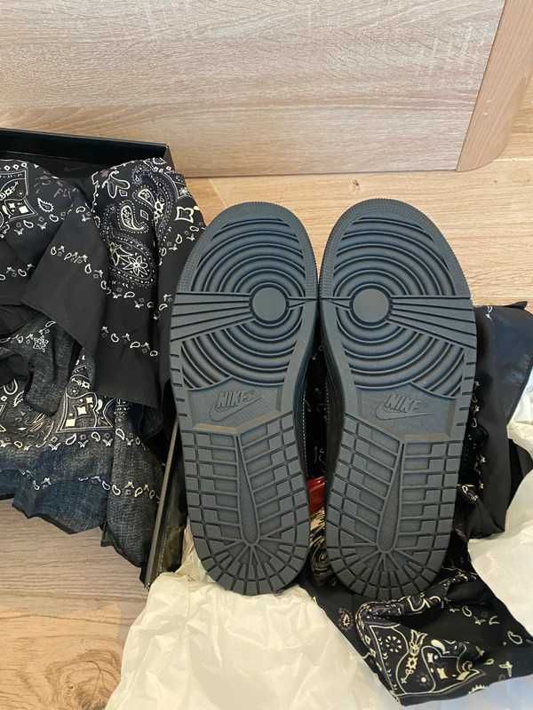 Travis Scott Black Phantom  Jordan 1 Retro Low OG SP 43