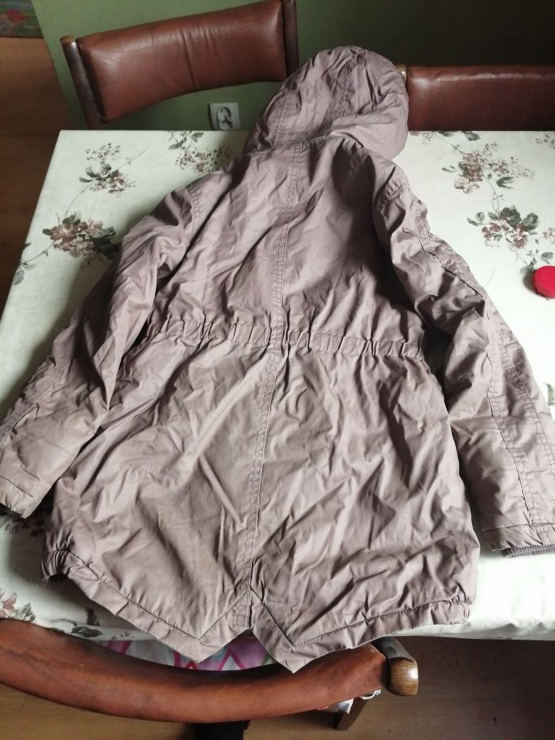 Kurtka płaszcz jesienna dziewczęca lekka zima 9 - 10 lat rozmiar 140