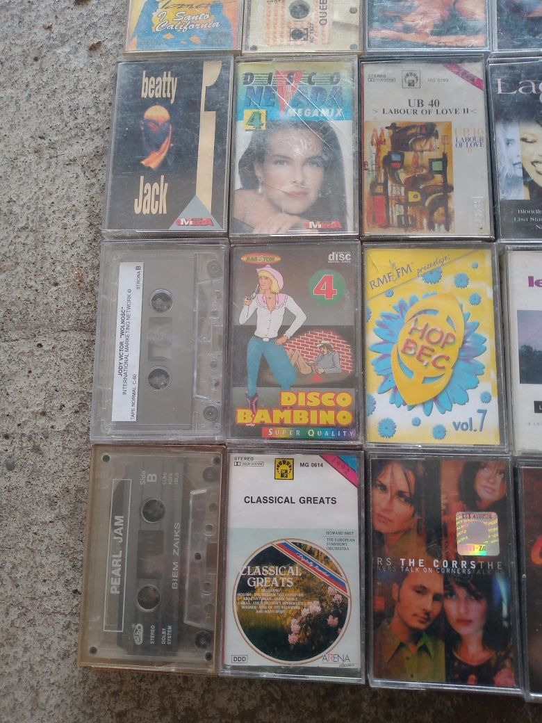 Kaseta magnetofonowa 48szt kolekcja,pop,rock,disco