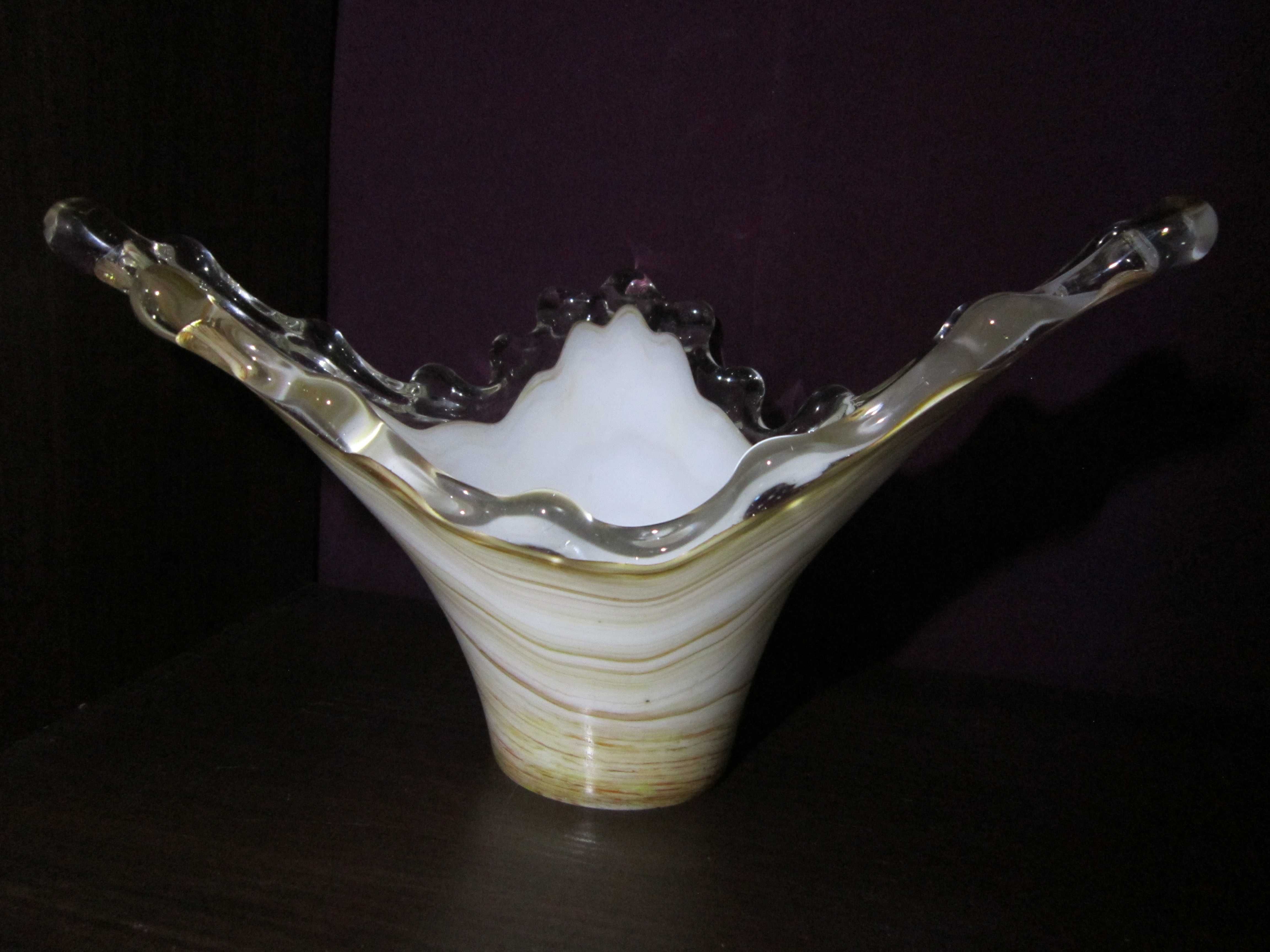 Ваза медуза двухслойное молочное стекло