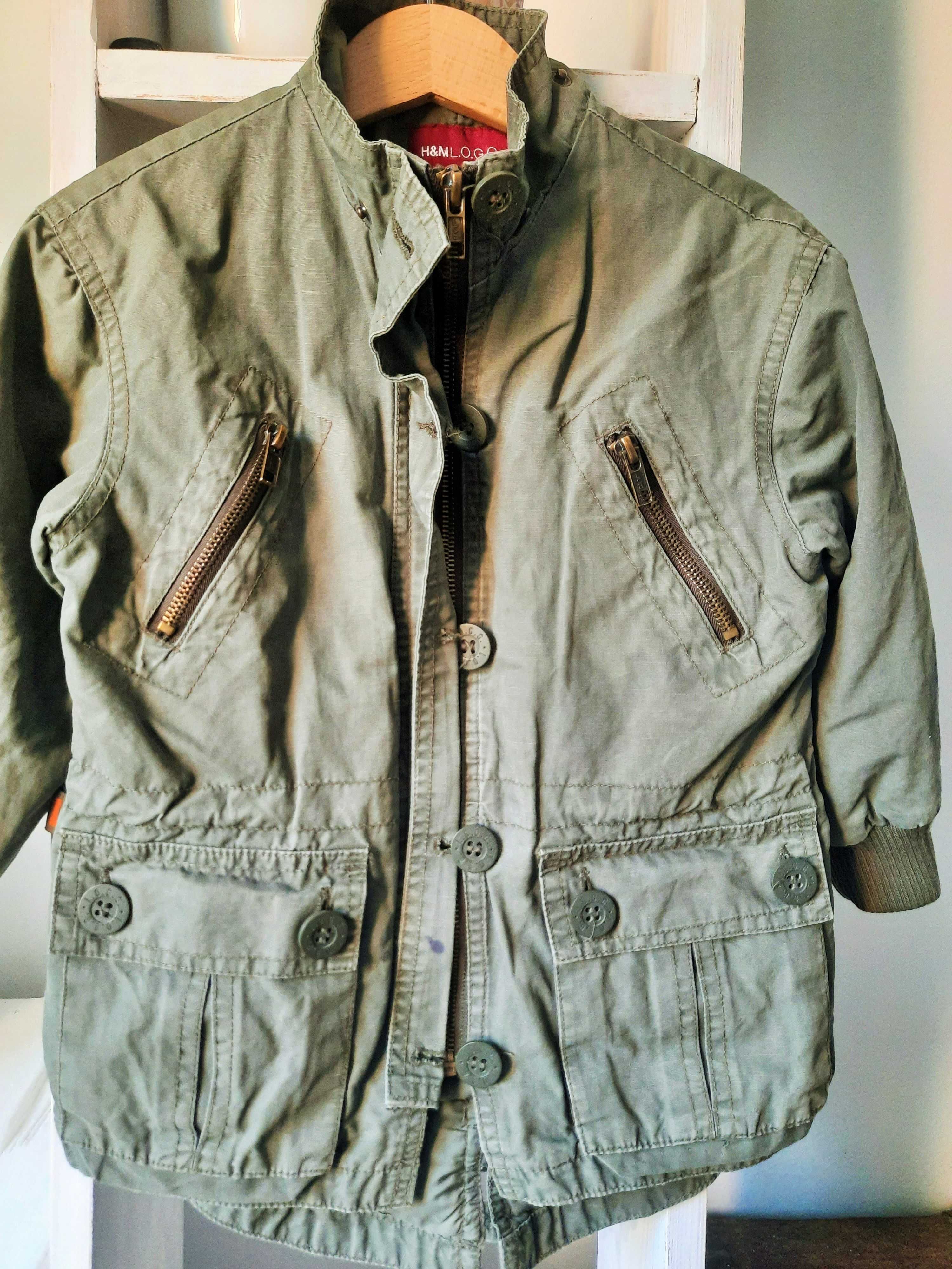 Kurtka parka, hm. rozm.98, katana, płaszcz khaki, wiosenna