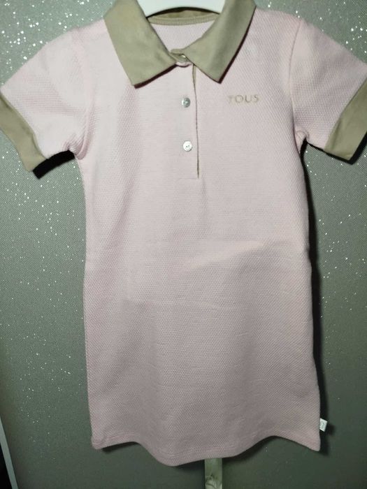 Tous vestido original novo rosa e bege 3A e 4A