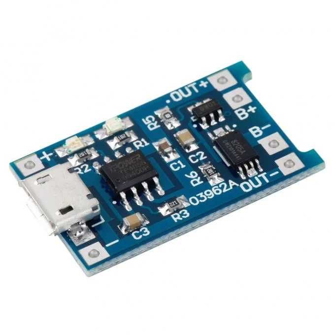Зарядка с защитой модуль Li-ion TP 4056 micro-USB або Type-C