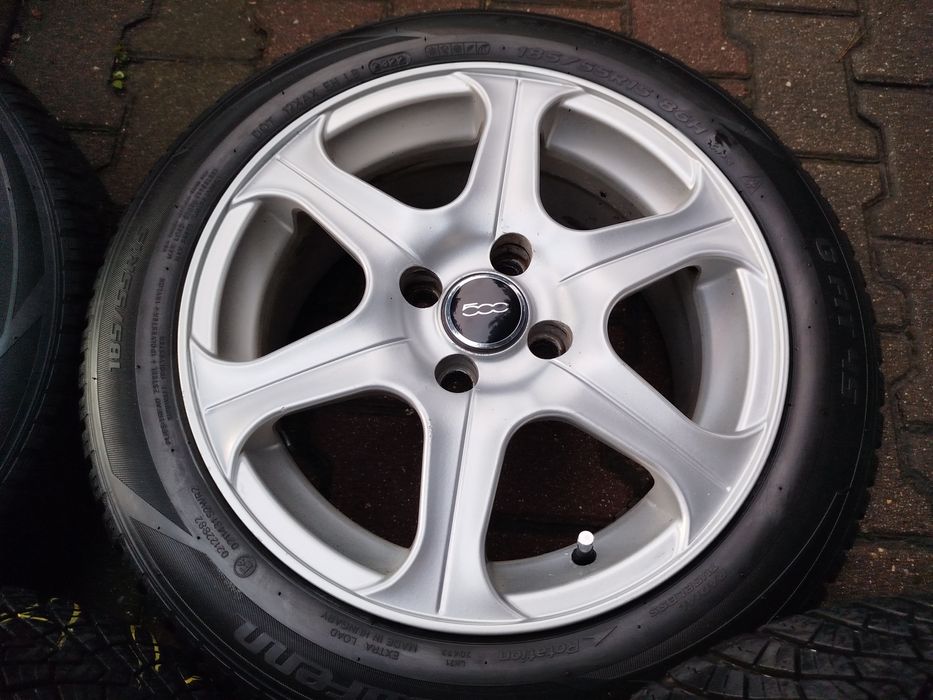 Koła całoroczne Fiat 500 4x98 185/55 R15 alufelgi Panda