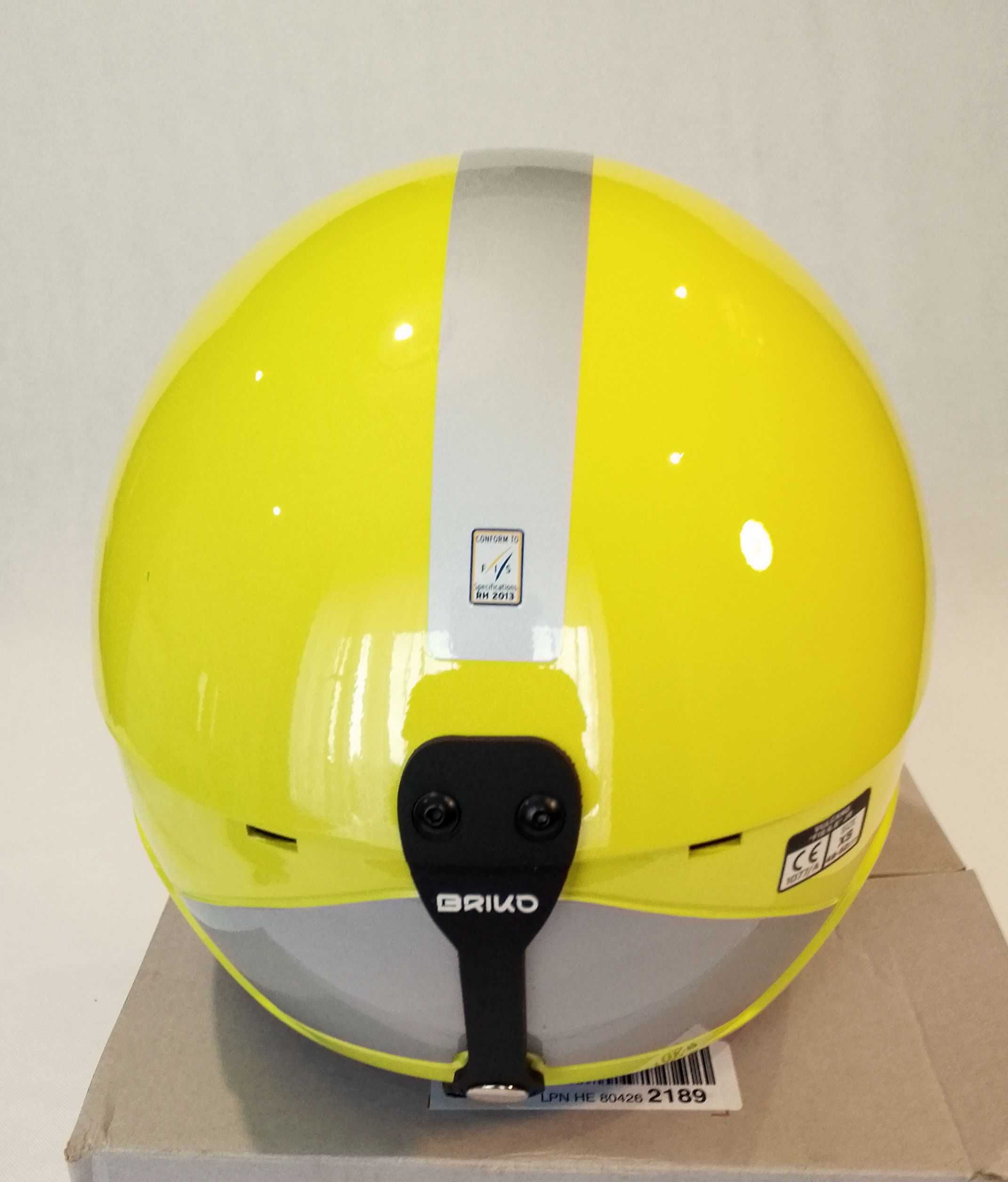 Kask narciarski dziecięcy Briko Vulcano FIS 6.8, żółty r. XS 48-52 cm