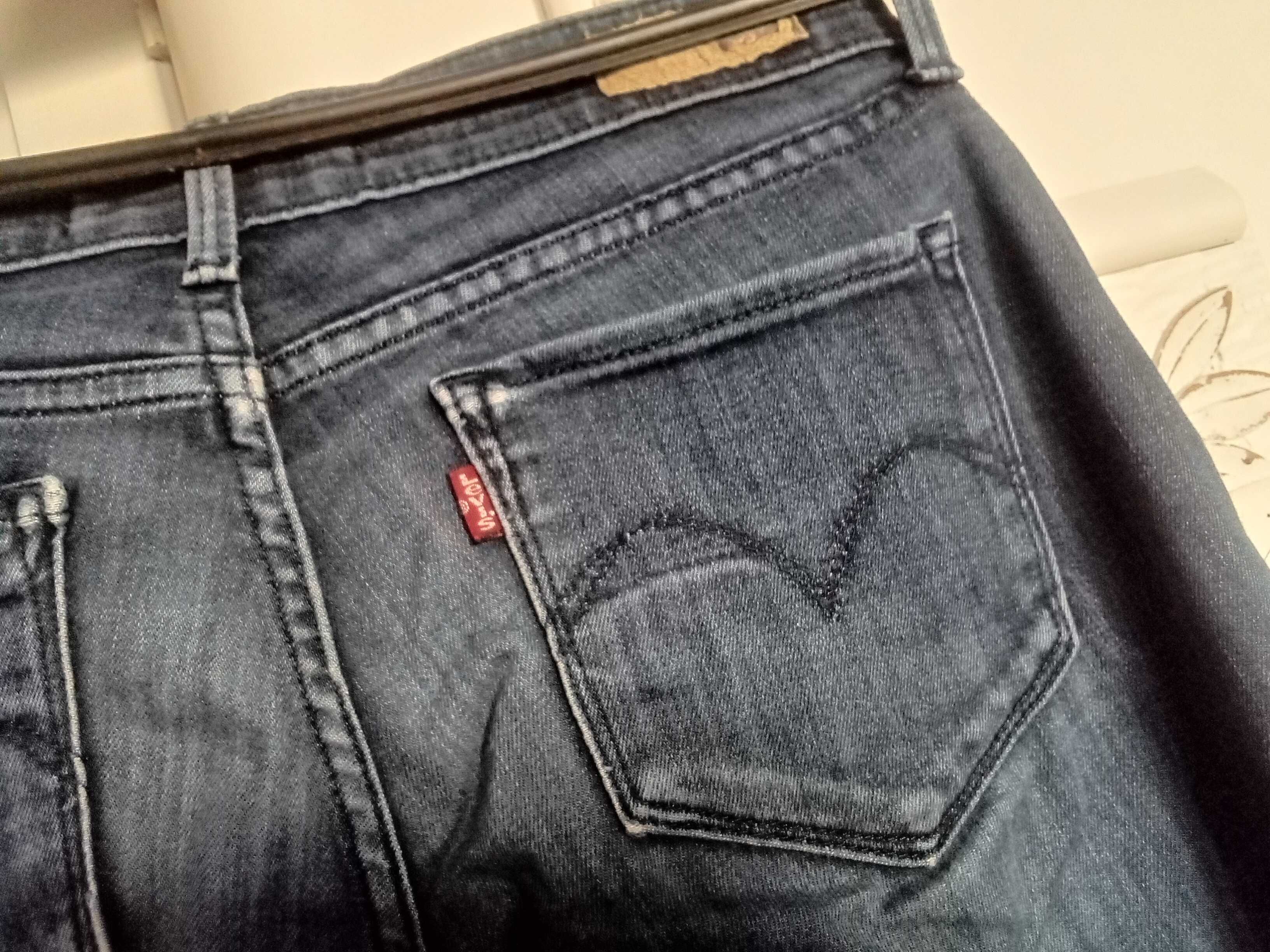 Levis spodnie dżinsowe damskie Demi curve 6/28 L jeansy skinny