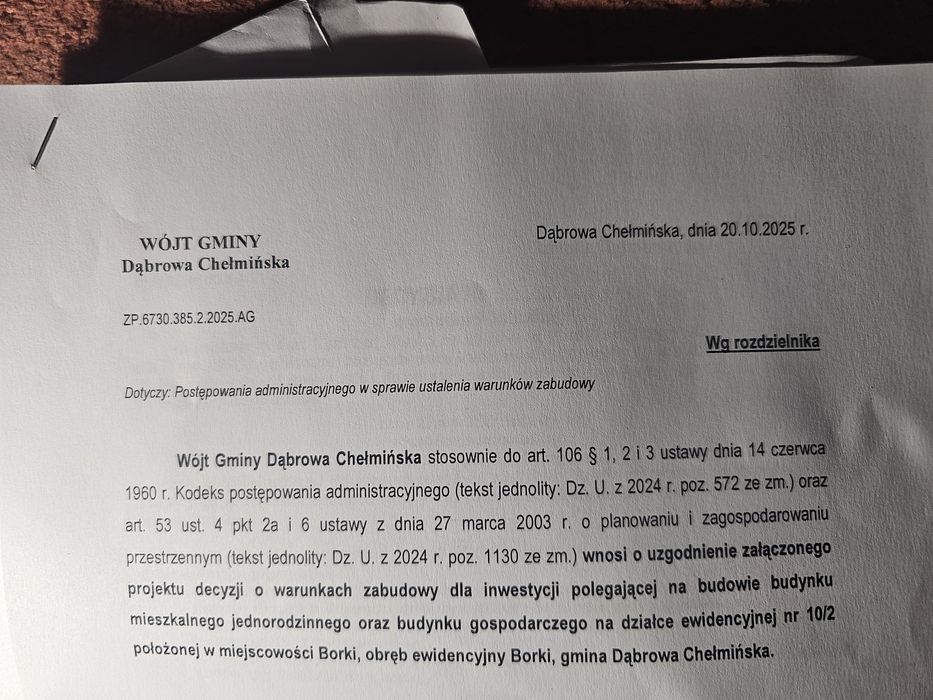 Działka rolno budowlana