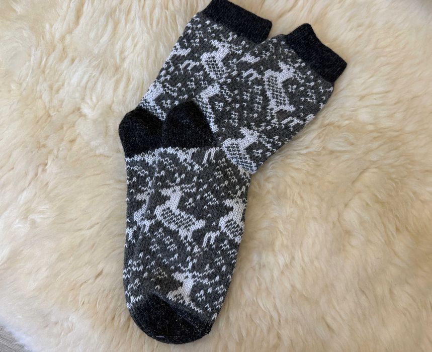 Чоловічі шкарпетки з натуральної овечої шерсті