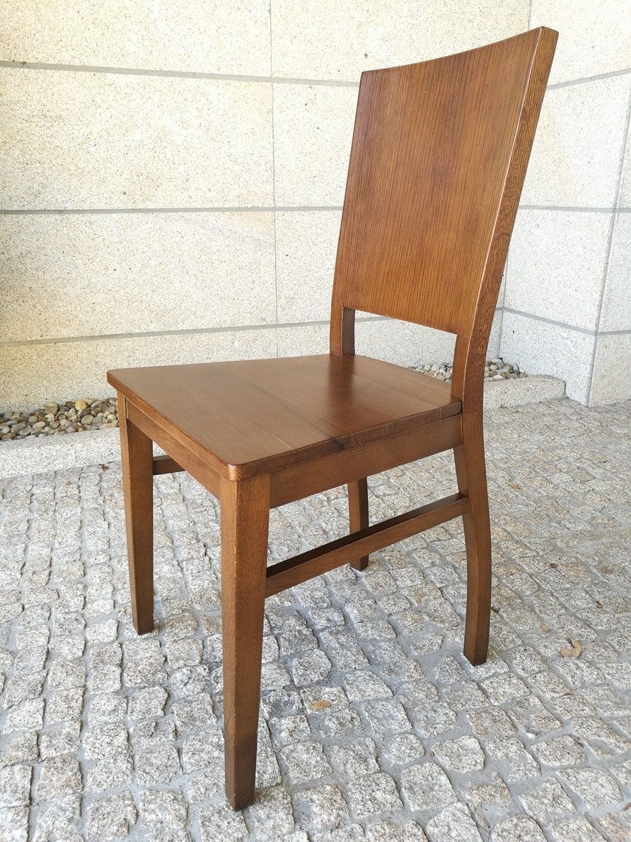 8 cadeiras jantar madeira carvalho