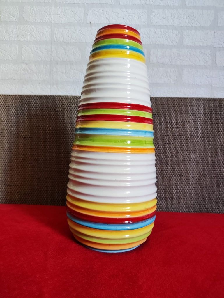 Duży Wazon Kolorowy ceramiczny z porcelany na kwiaty dekoracje