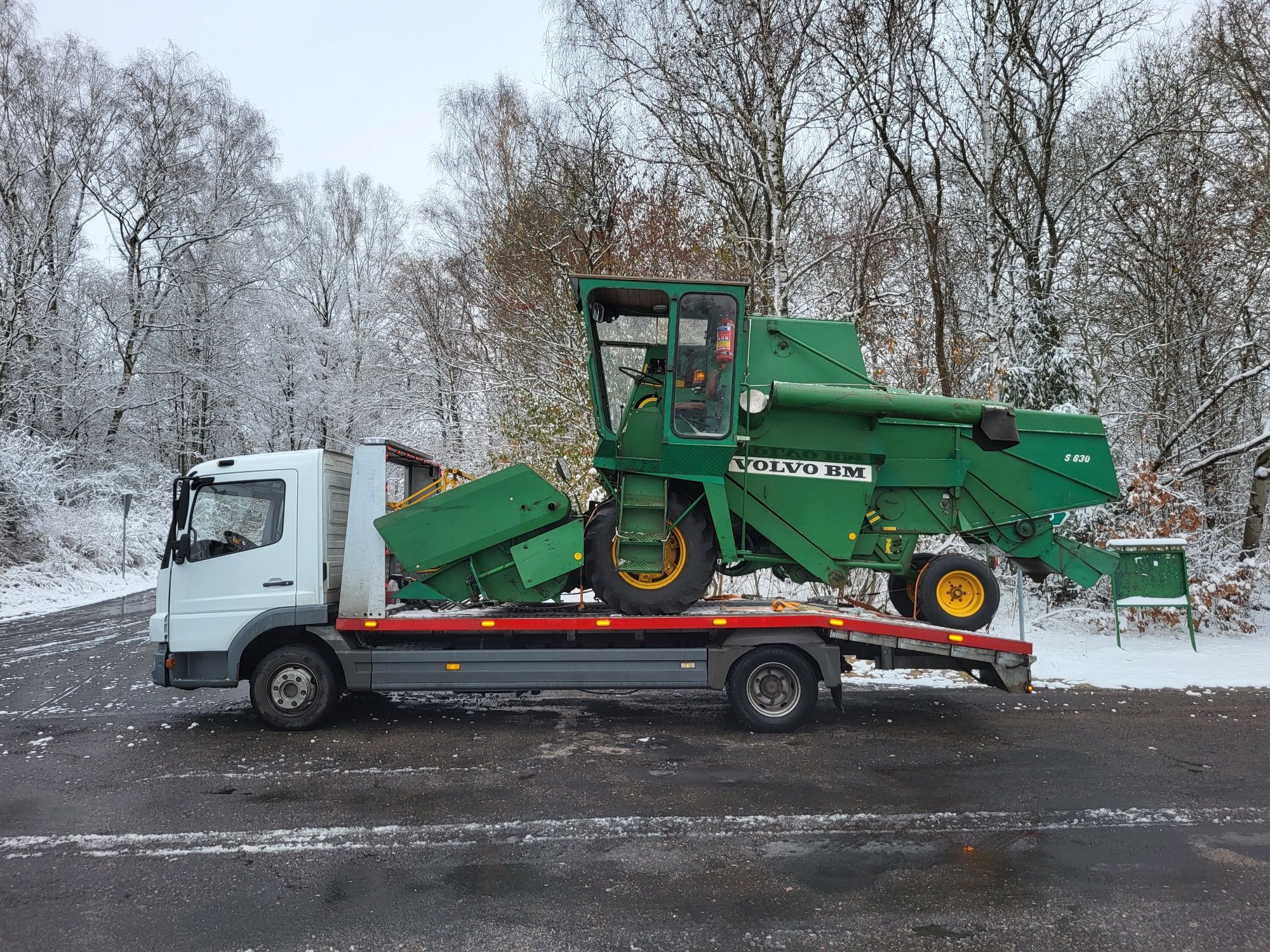 pomoc drogowa, Transport maszyn pojazdów ciągników do 10 ton