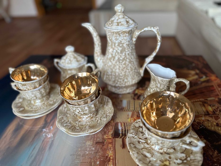 Кавовий чайний  сервіз порцеляновий (фарфоровый)