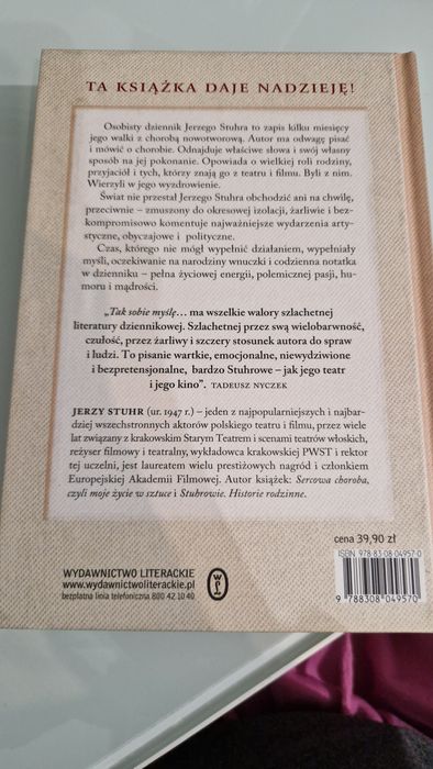 Książka autobiograficzna Jerzy Sztur