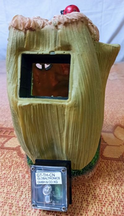 Nowy ceramiczny domek lampion z lampką LED. 20x11cm