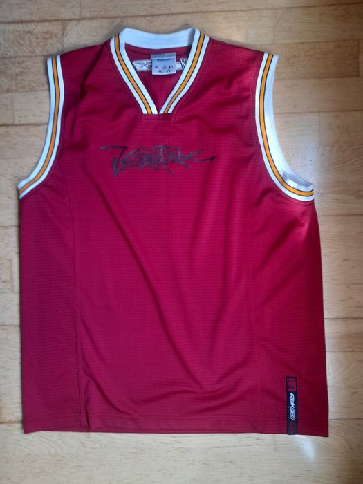 Camisola manga cava de basketbol da Rebook