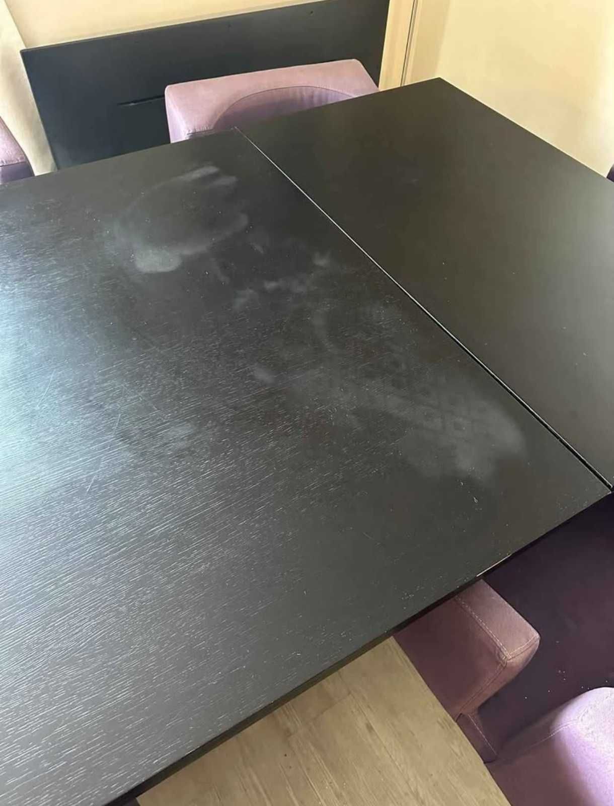 Vendo mesa wengue extensível para 12 pessoas e 8 cadeiras