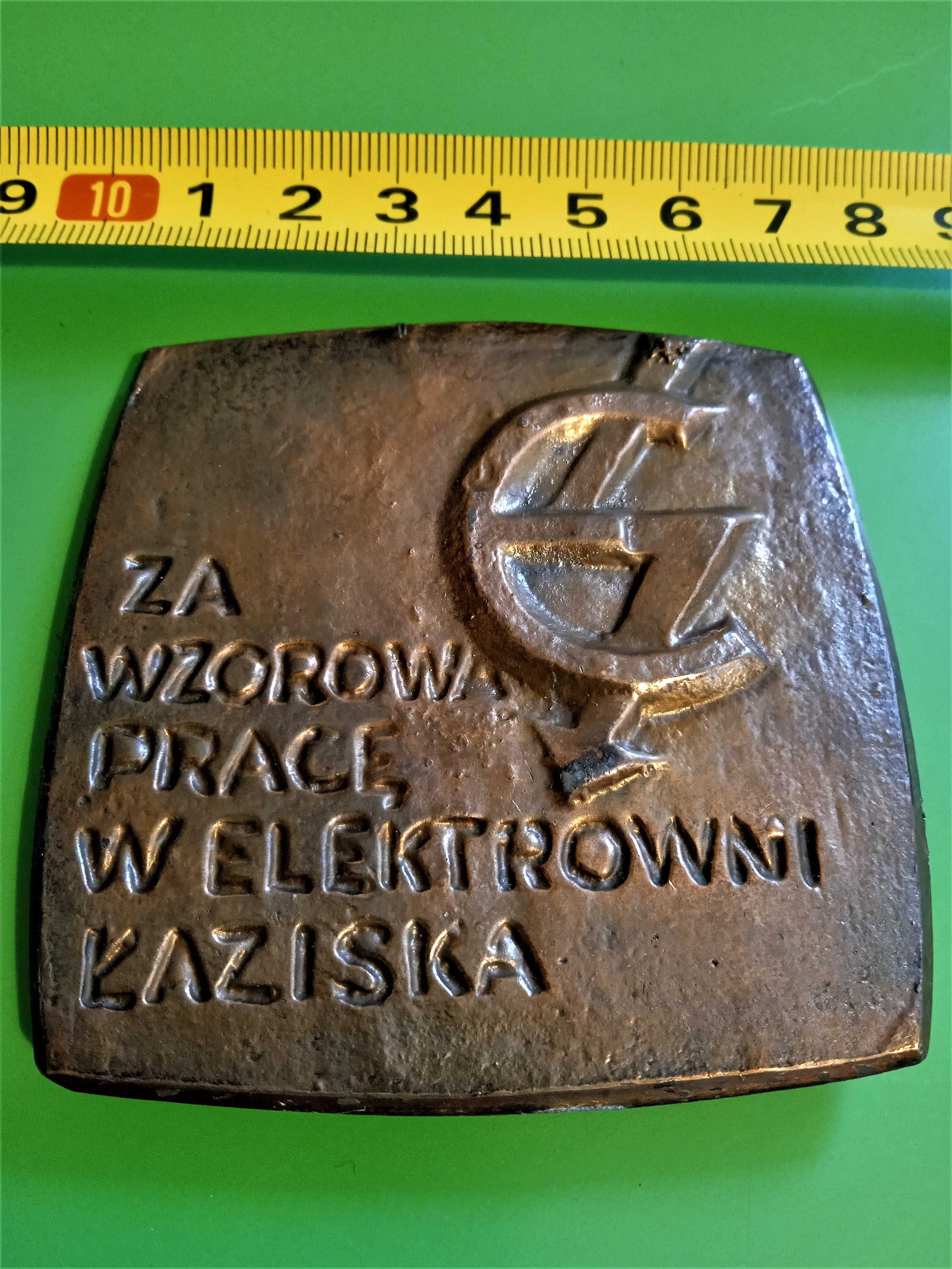 Elektrownia Łaziska medal z miedzi stary OHP energetyk