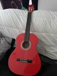 Vendo guitarra vermelha completamente nova em ótimas condições