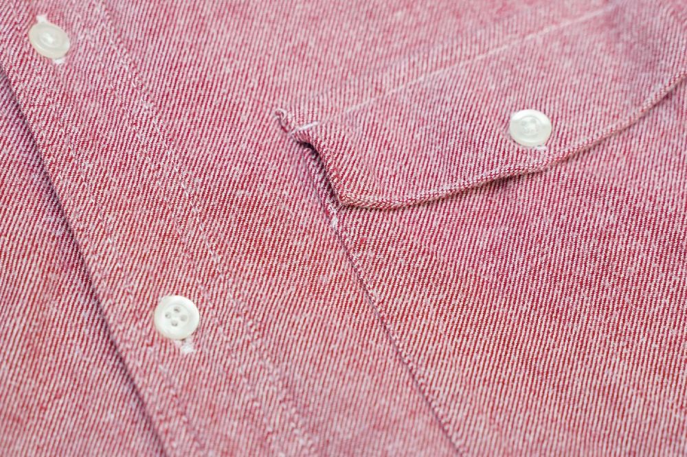 GAP | REDSTR-A | Piękna Męska Koszula Czerwień z Bielą Melanżowa r. M