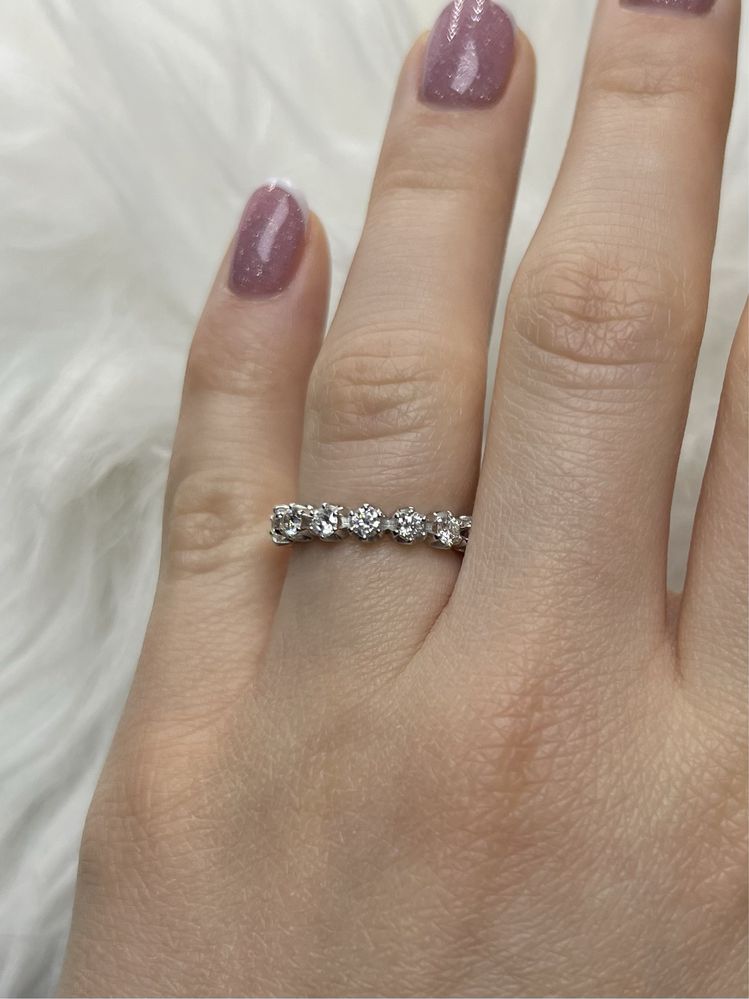Кольцо дорожка с бриллиантами 1.35ct каблучка діаманти