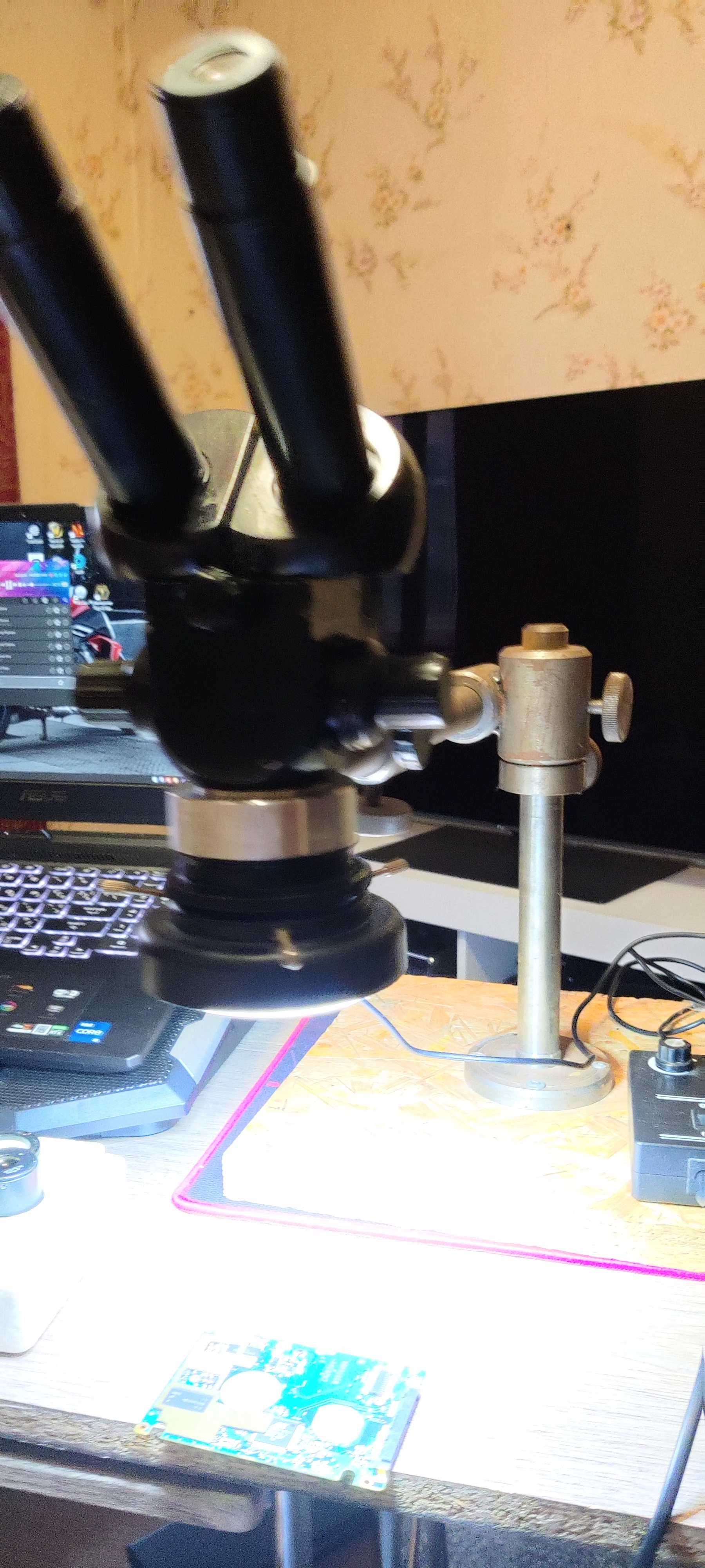 Микроскоп МБС-2, штатив, оптика, подсветка