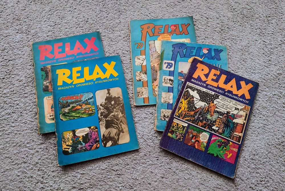 5 × RELAX - nr 14, 20, 23, ( 1978 r.) 25, 26 ( 1979 r.). Stan dobry .
