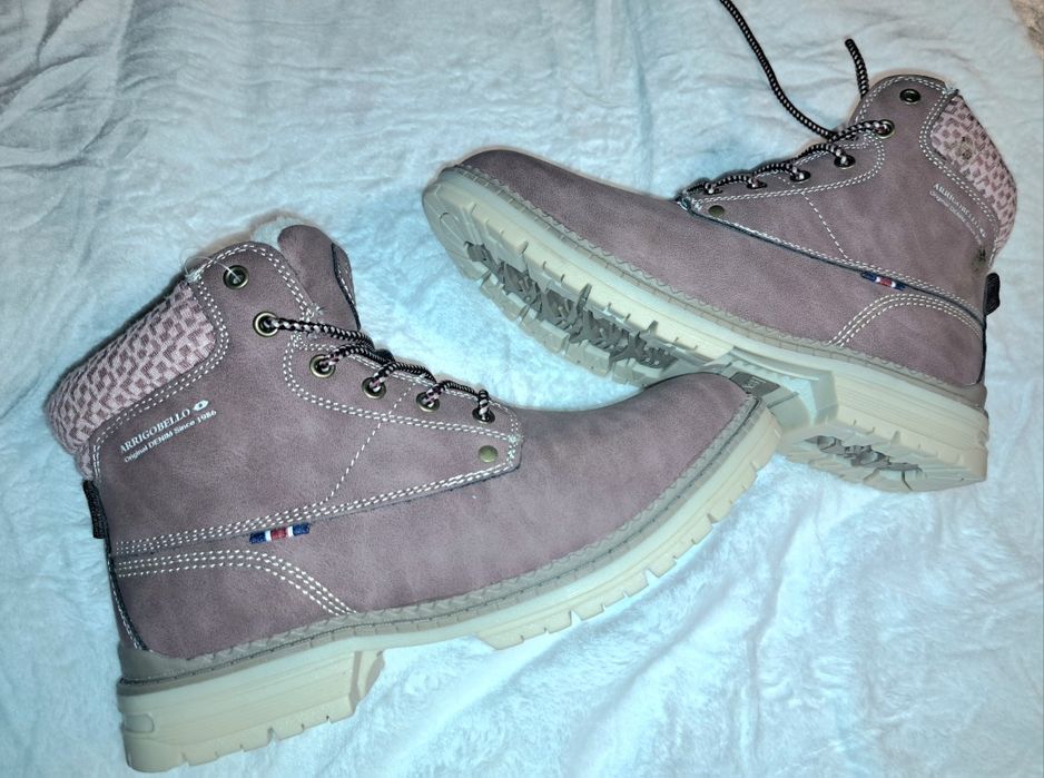 Trapery damskie, wiązane na kożuszku gruba podeszwa 39 nowe