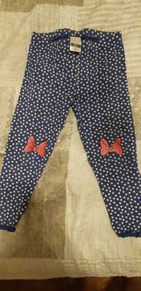 Disney C&A spodnie legginsy dziewczynka 104