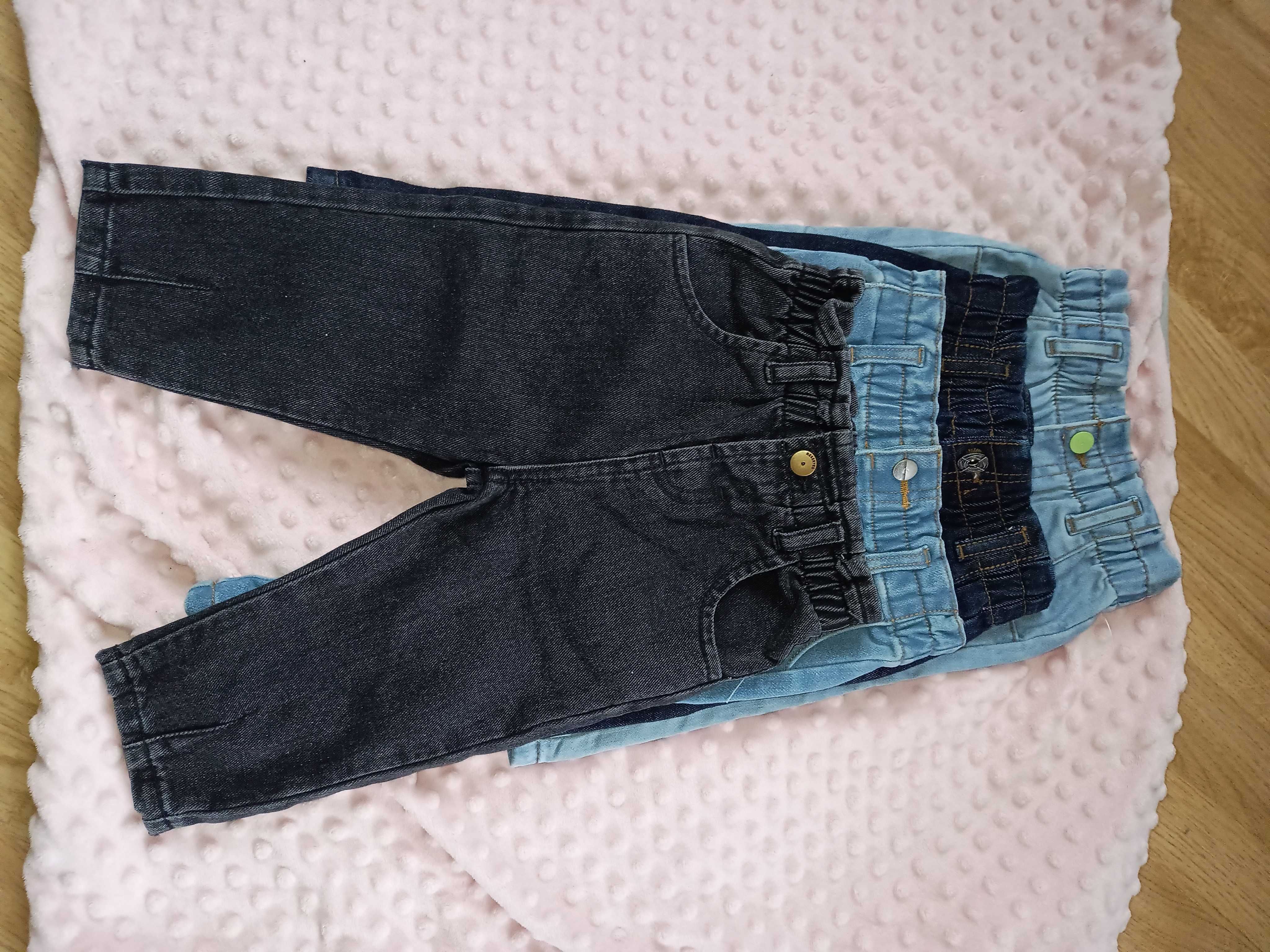 Spodnie jeans 86 reserved zestaw