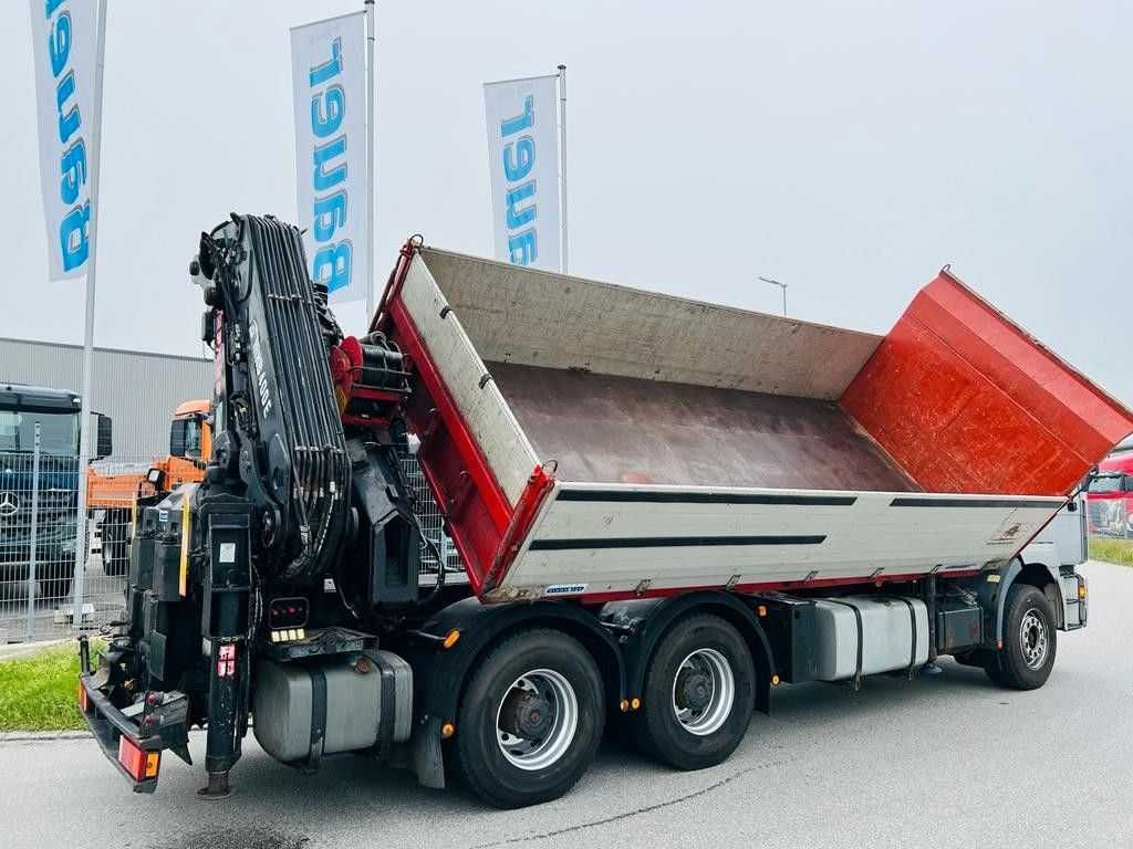 Самоскид MAN 33.464 Kipper 6x4 кран маніпулятор Hiab 400  19м  6700 кг