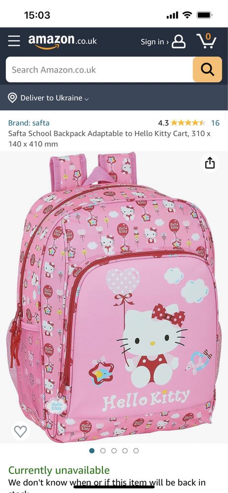 Рюкзак hello kitty