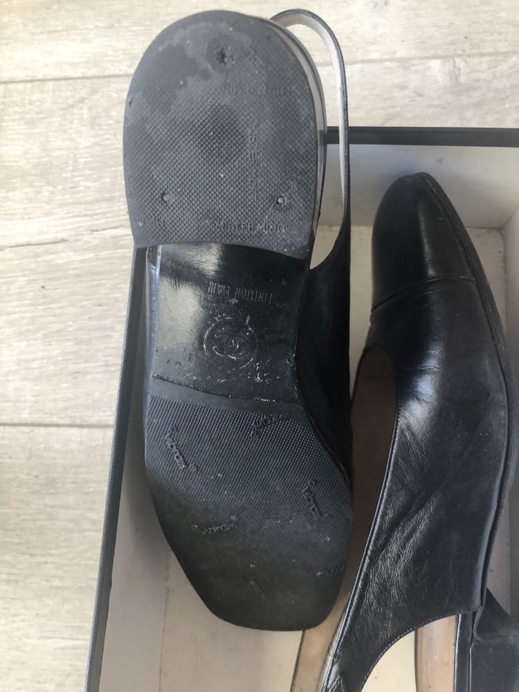 Sapatos slingback Chanel vintage