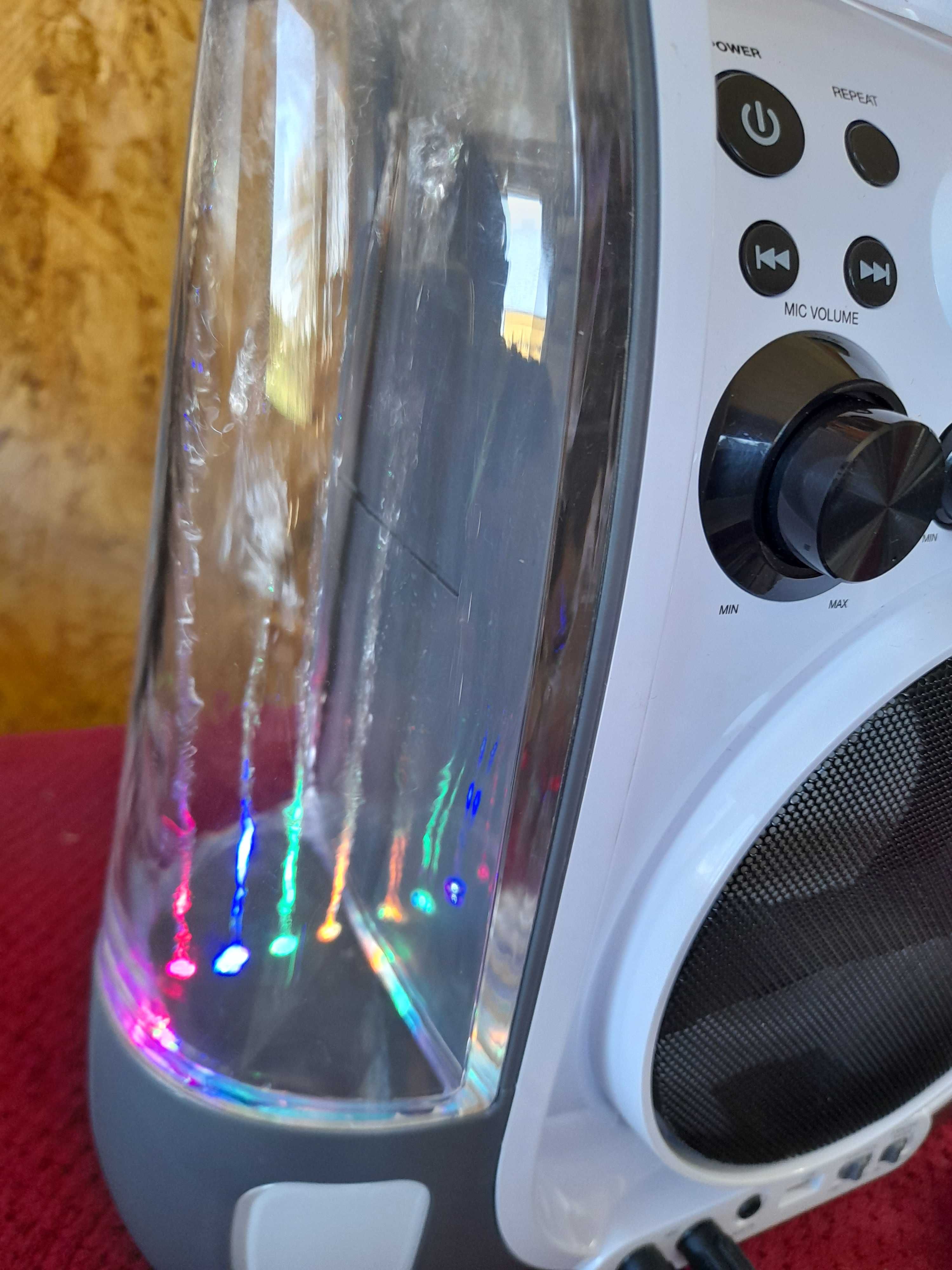 Głośnik  auna  Zestaw karaoke LED fontanna wodna Nowe