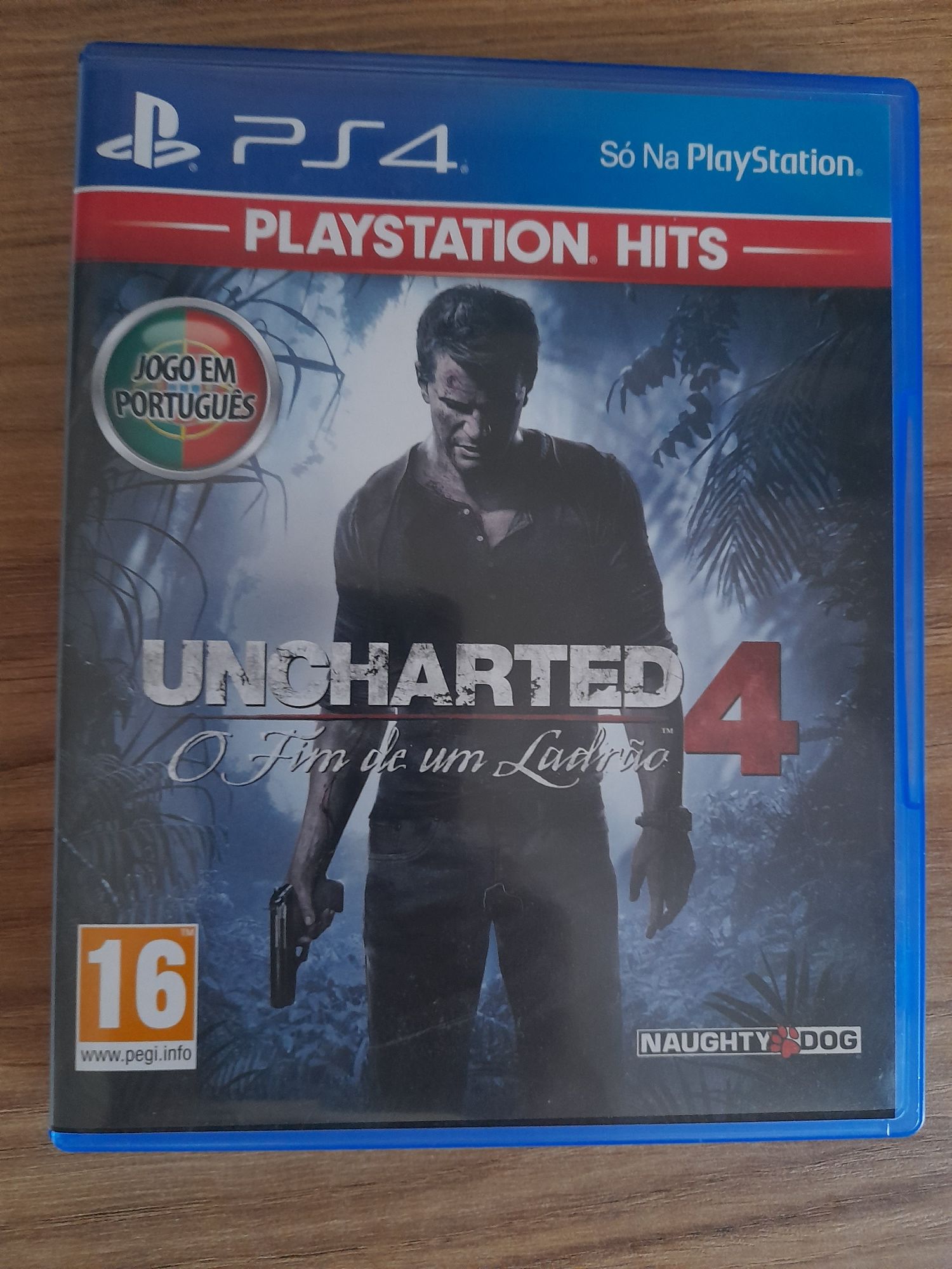 Uncharted 4 para PS4 em ótimo estado