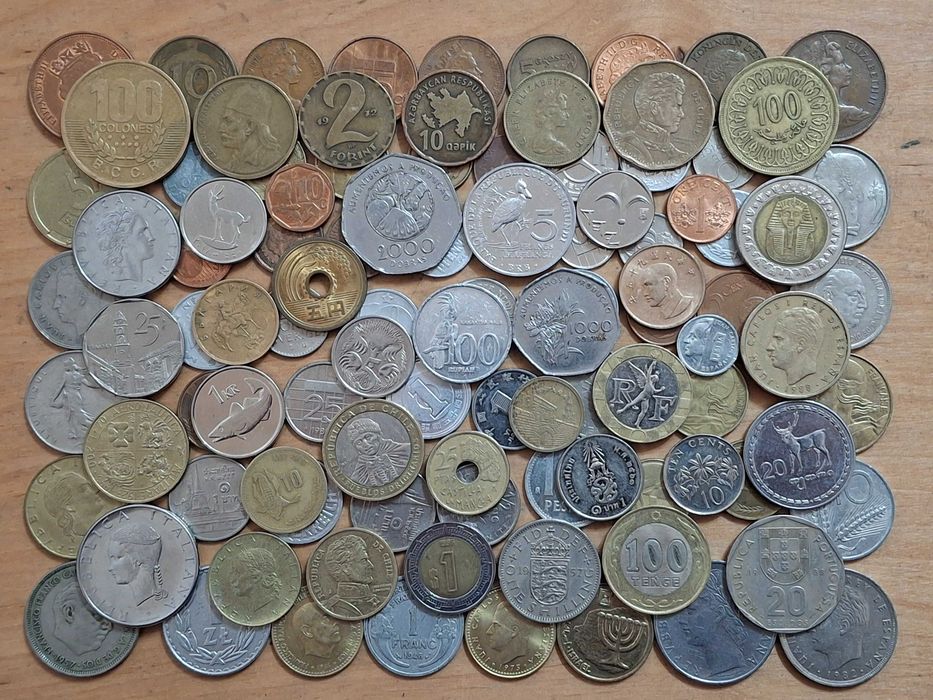 Монеты мира мира все континенты 100 шт без повторов №3