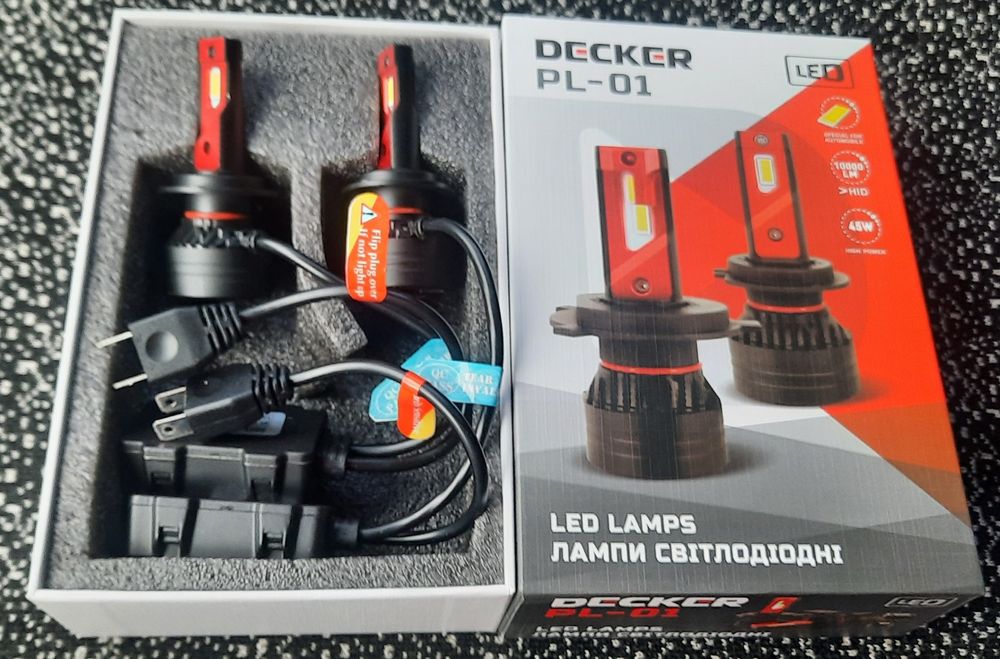 Лед лампа Decker PL-01 LED Н1, H7, H11, 9005, H15, D2, Н4