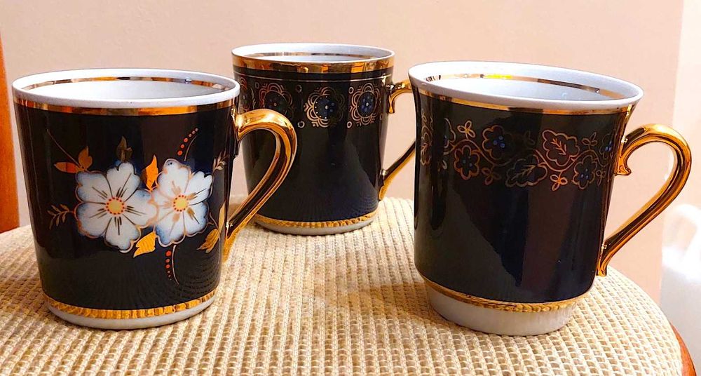 Фарфоровые чашки кобальт СССР