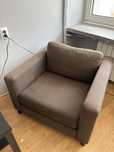 2 Fotele IKEA brązowe - plac Unii